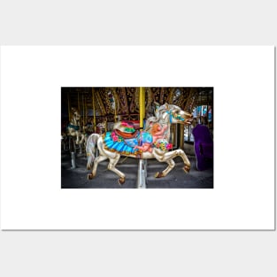 Carousel Merry Go Round Horse Posters and Art